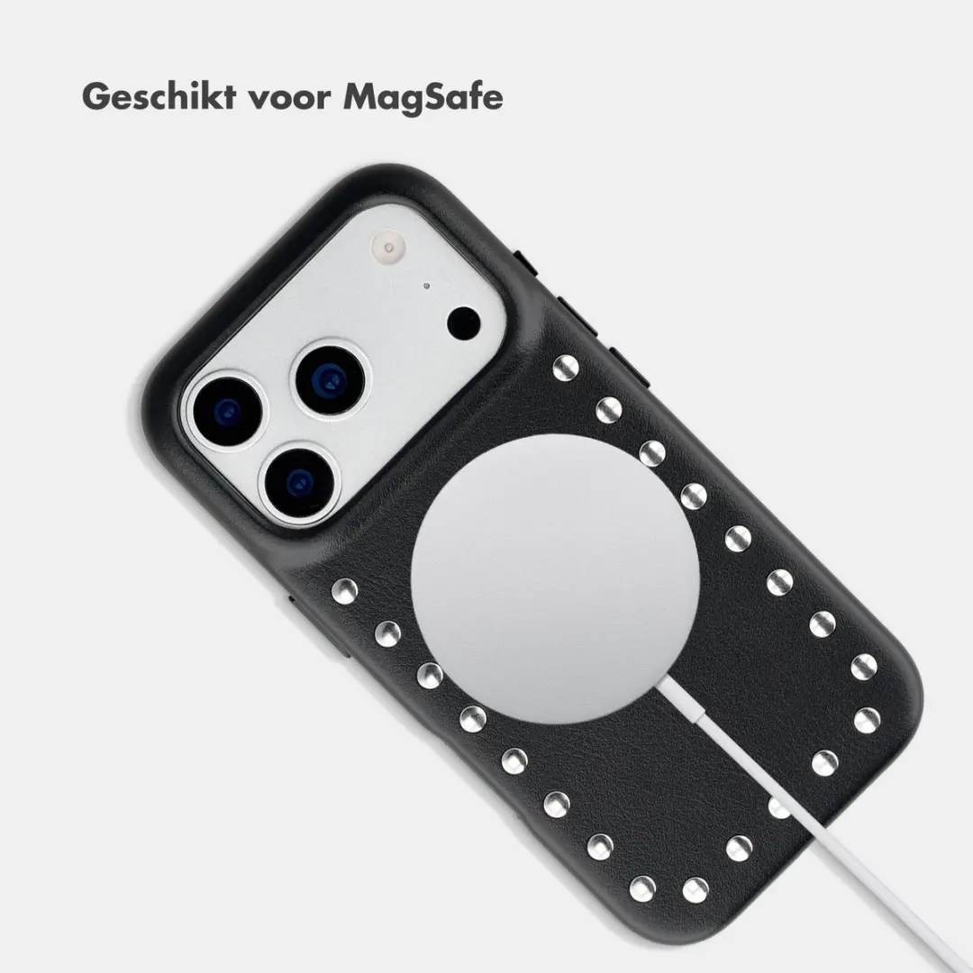 Selencia Hoesje iPhone 17 Pro Max Velvet Black - MagSafe