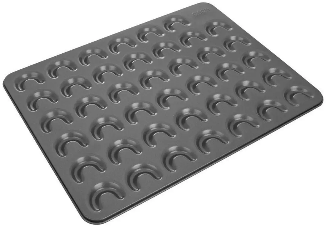 Orion Stalen Bakvorm Cakjes 42x32cm - Grijs - afbeelding 6 van 6