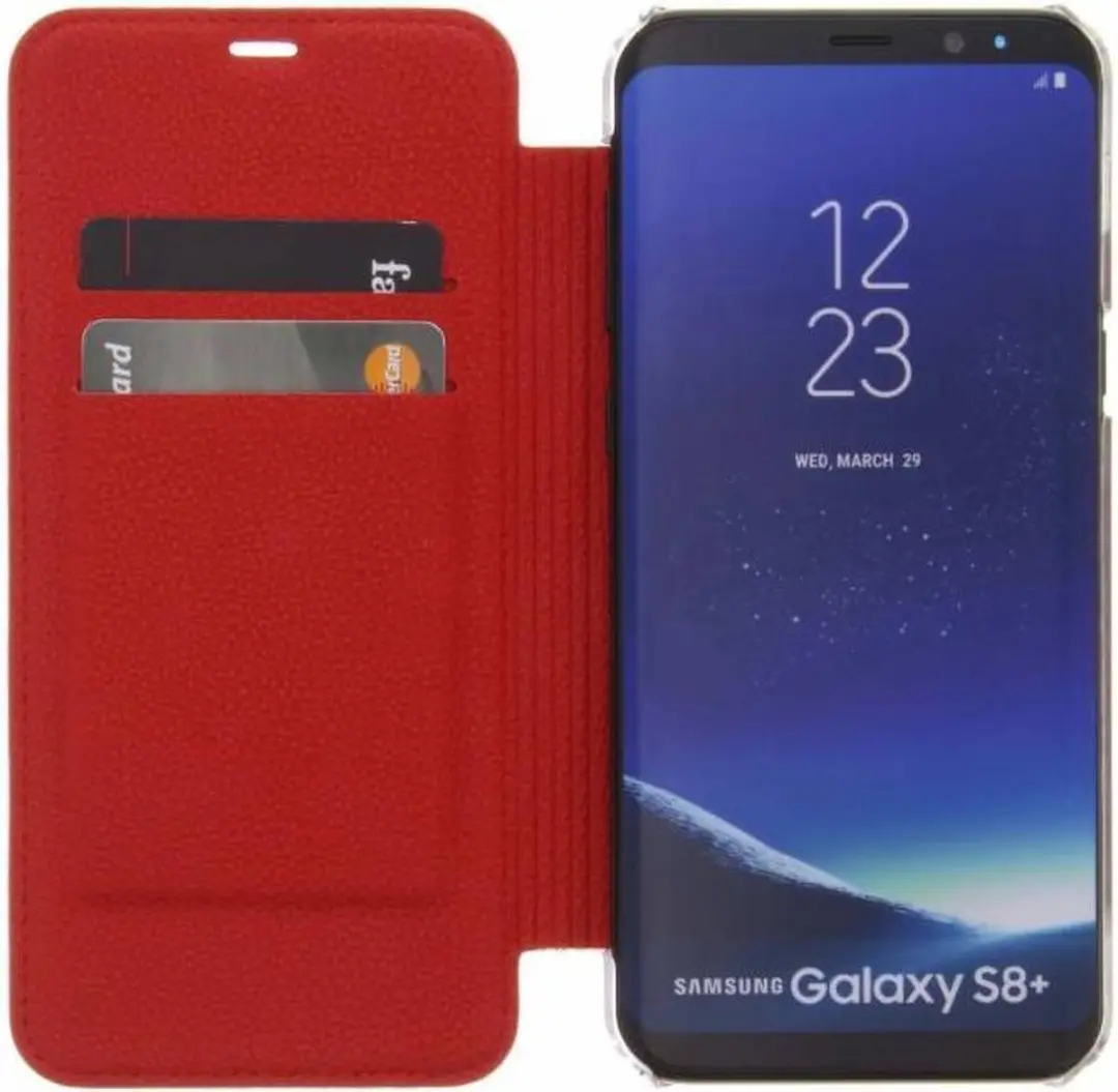 GUESS IriDescent Book Case Samsung Galaxy S8+ - Rood