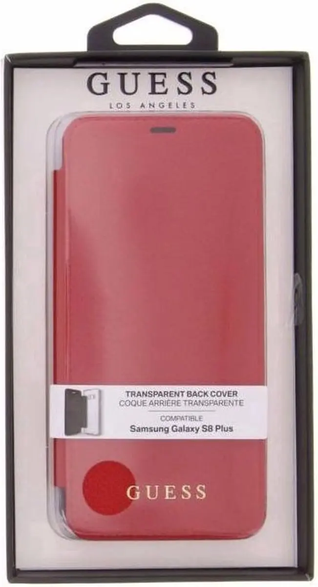 GUESS IriDescent Book Case Samsung Galaxy S8+ - Rood