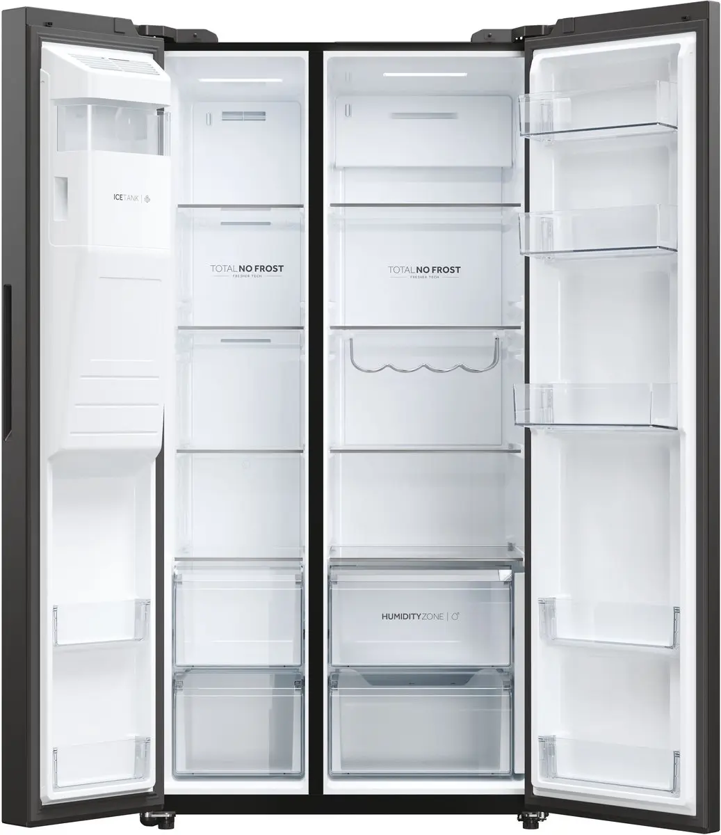 Haier HSW59F18EIPT Vrijstaand Koelkast 601L - Zwart