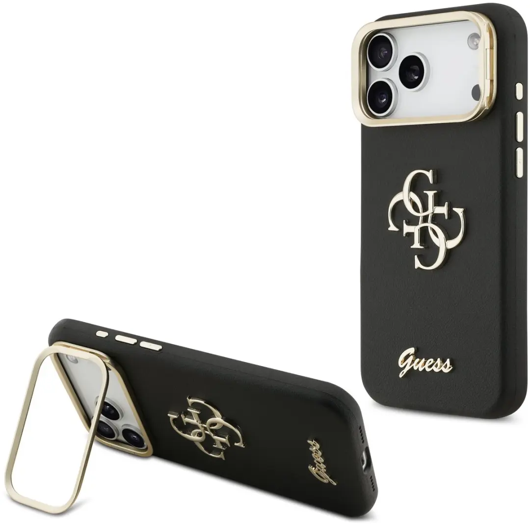 GUESS 4G Logo Hoesje iPhone 17 Pro Max - Zwart