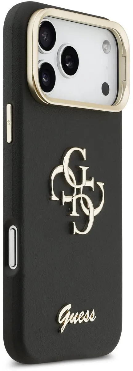 GUESS 4G Logo Hoesje iPhone 17 Pro Max - Zwart