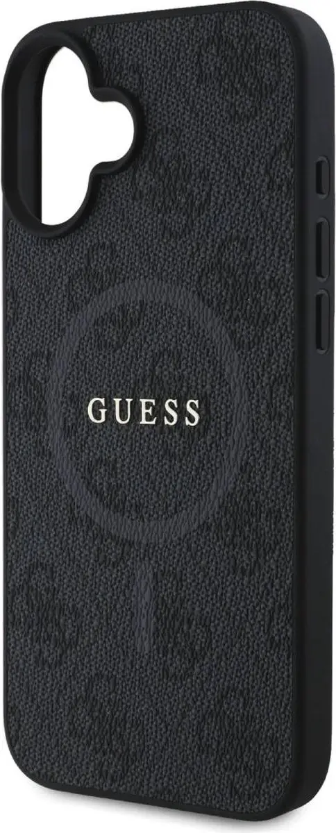 GUESS 4G Ring Classic Logo Hoesje iPhone 16 - Zwart - afbeelding 6 van 6
