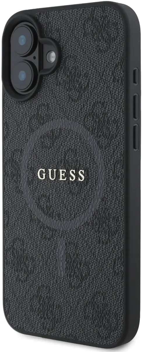 GUESS 4G Ring Classic Logo Hoesje iPhone 16 - Zwart