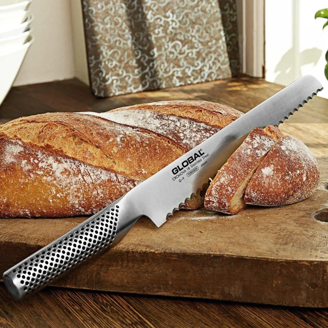 Global G9 Broodmes 22cm - Zilver