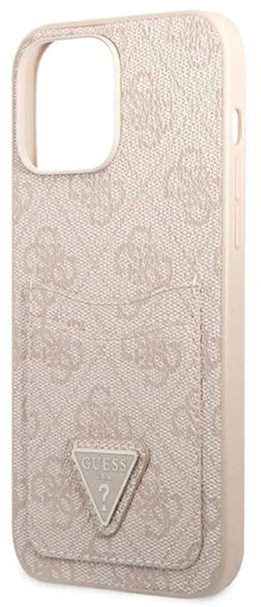 Guess 4G Double Card Back Case iPhone 13 Pro - Roze - afbeelding 6 van 6