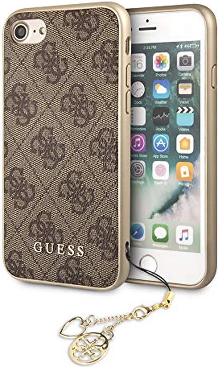 GUESS iPhone Backcase 7007 - Bruin Kunstleer