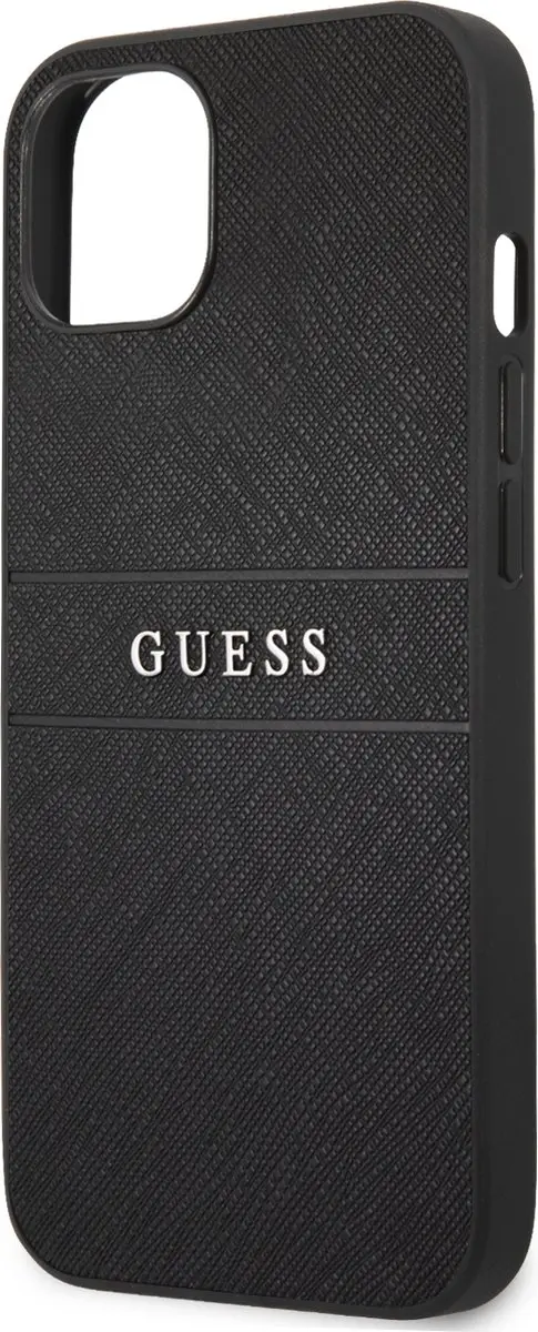 Guess Saffiano Backcase iPhone 13 - Zwart - 7568 - afbeelding 6 van 6