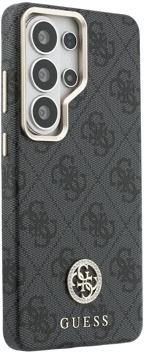 GUESS 4G Strass Logo Hoesje - Samsung Galaxy S26 Ultra - Grijs