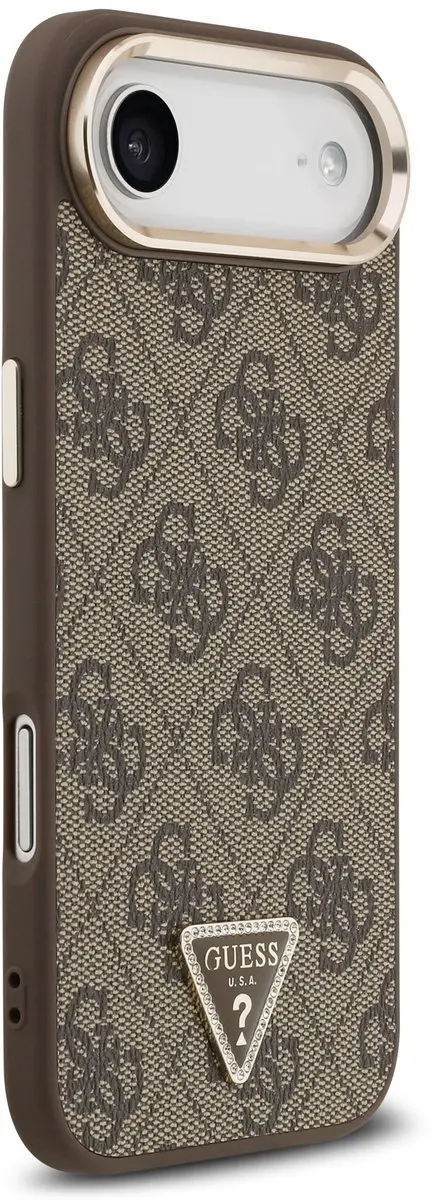 GUESS 4G Triangle iPhone Air Hoesje - MagSafe - Bruin