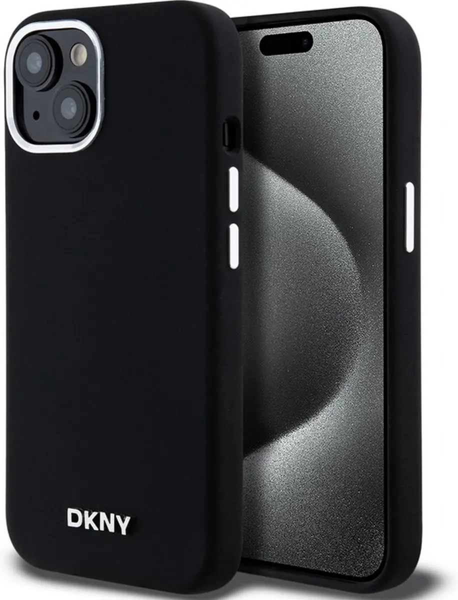 DKNY Silicone Metal Logo Back Case
