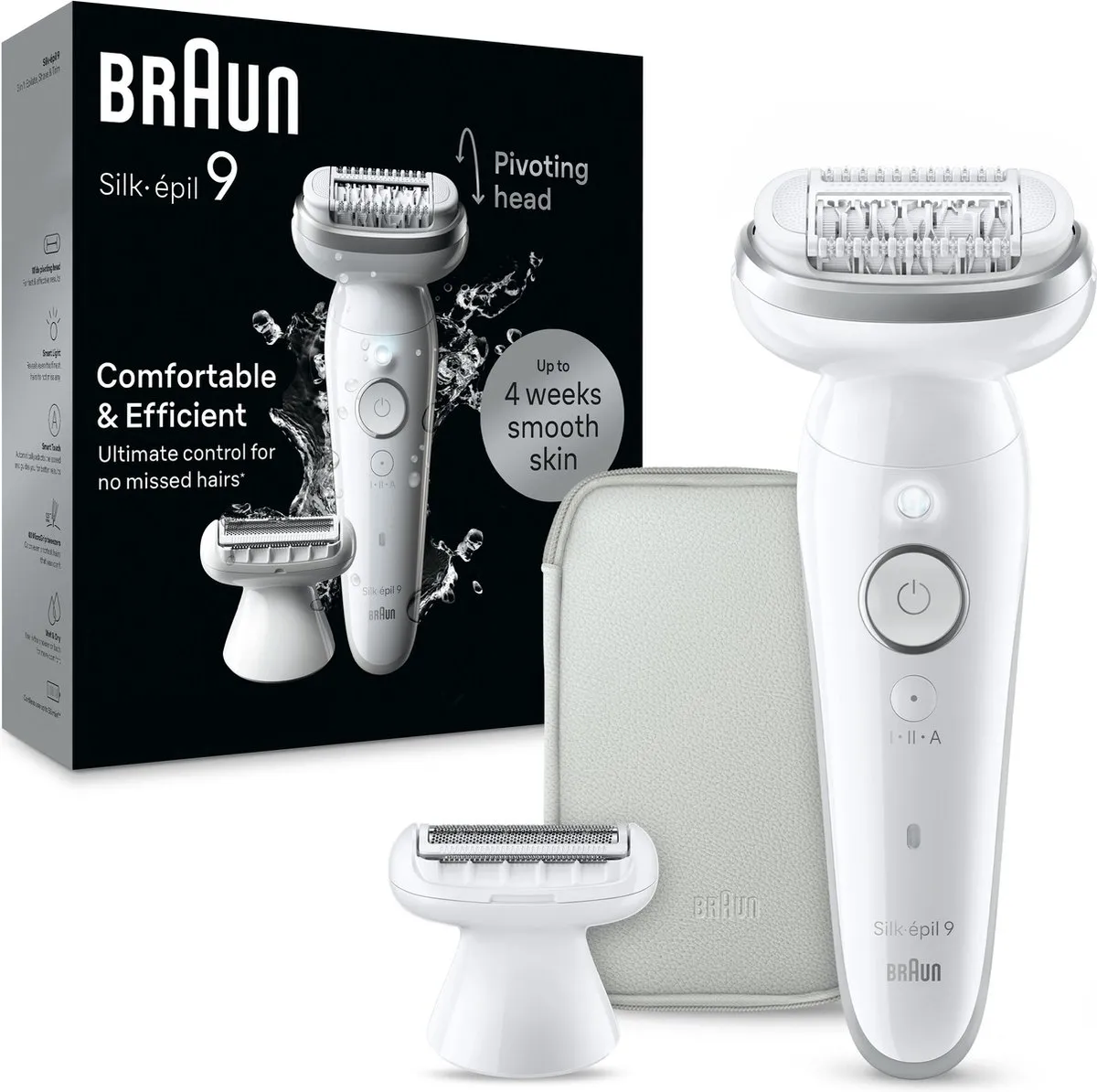Braun Silk·épil 9 Type 9-041 Epilator - Wit/Zilver - afbeelding 6 van 6