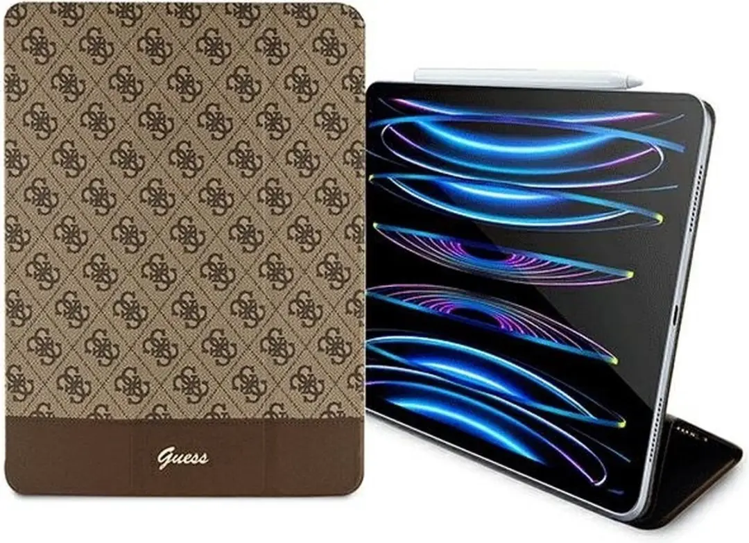 Guess 4G Stripe Allover Book Cover - iPad Pro 12.9" 2021/22 - Bruin