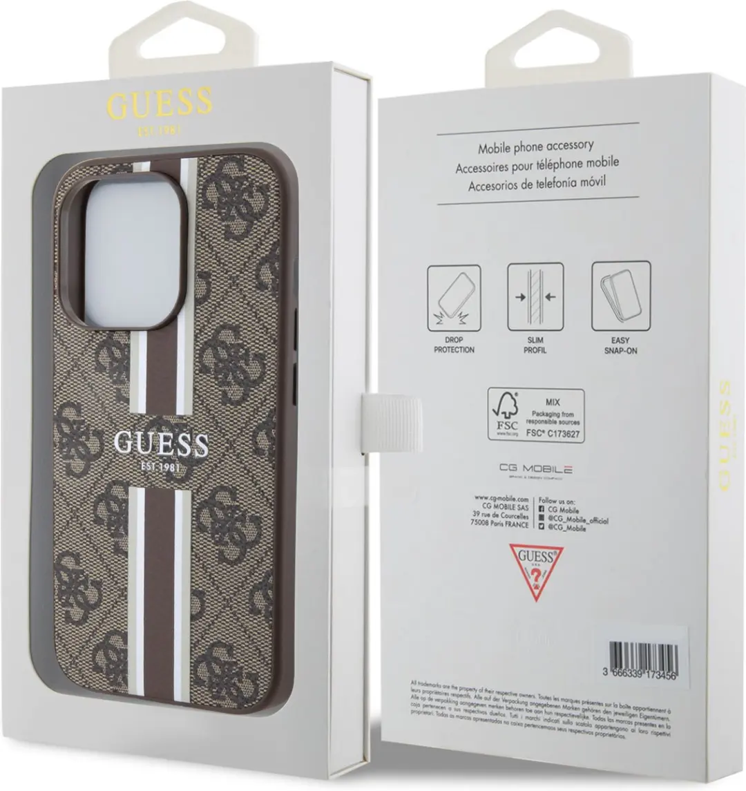 Guess iPhone 15 Pro Backcover - Bruin
