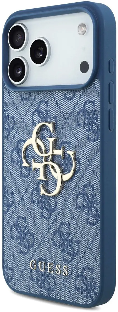 Guess Back Cover iPhone 17 Pro Max - Blauw - MagSafe