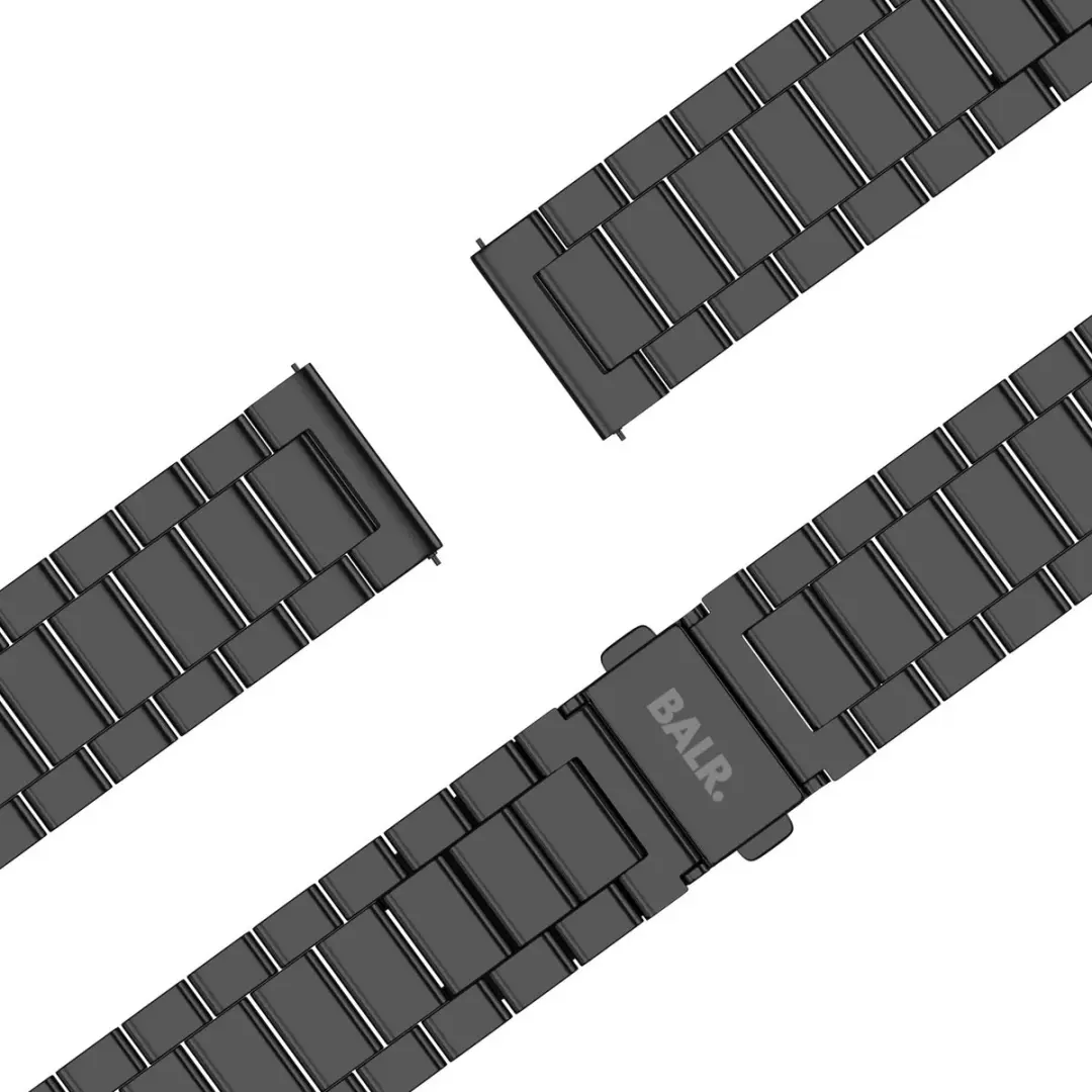 BALR Stalen Band 22mm - Zwart