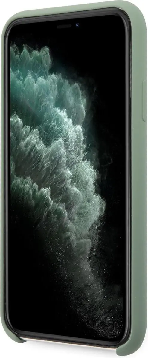 GUESS Silicone Retro Back Case S212-1 - iPhone 11 Pro Max - Khaki