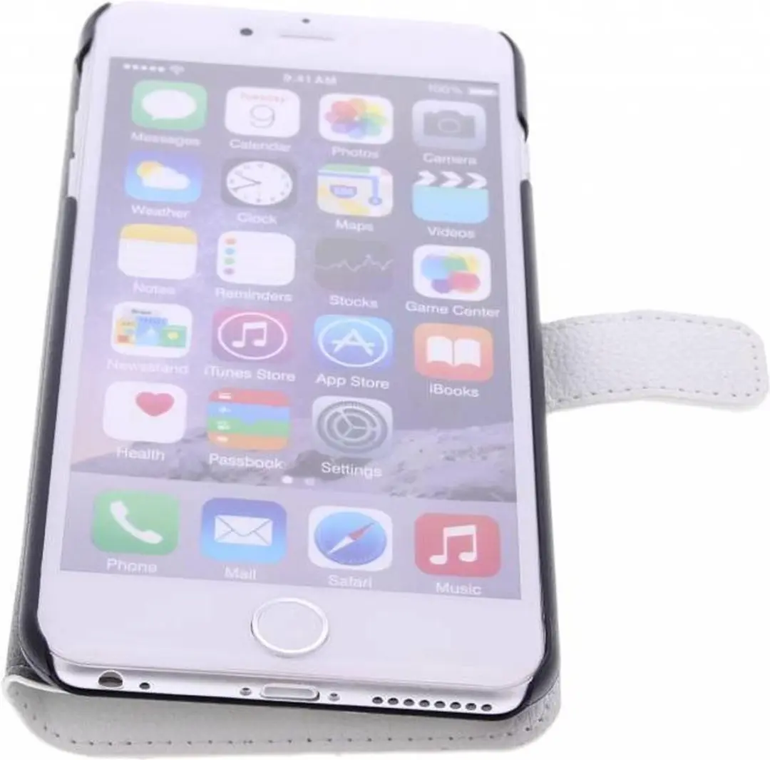 GUESS iPhone 6/6s Plus Hoesje - Wit - Kunstleer
