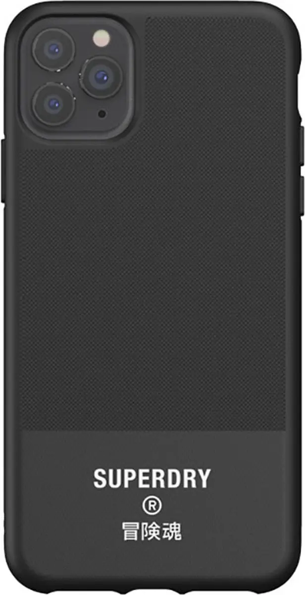 Superdry Canvas Hoesje iPhone 11 Pro Max - Zwart