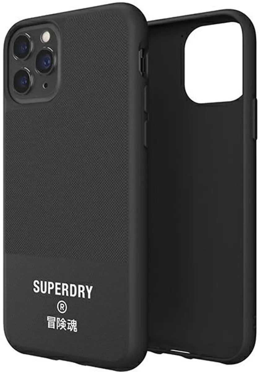 Superdry Canvas Hoesje iPhone 11 Pro Max - Zwart