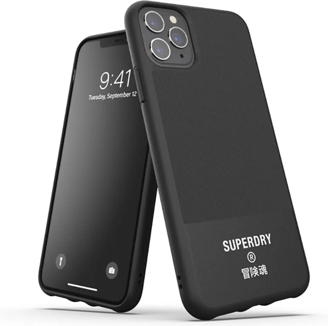 Superdry Canvas Hoesje iPhone 11 Pro Max - Zwart - afbeelding 6 van 6