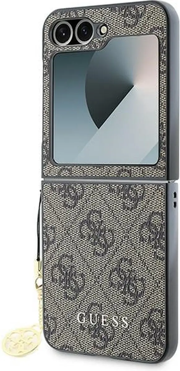 GUESS Charm Hoesje Samsung Galaxy Z Flip 6 - Bruin