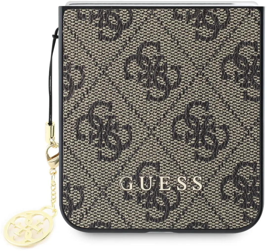 GUESS Charm Hoesje Samsung Galaxy Z Flip 6 - Bruin - afbeelding 6 van 6