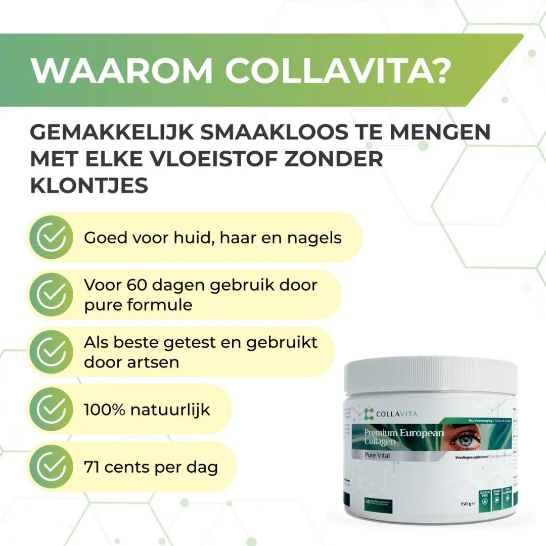 Collavita Collageen Poeder 150g - Huid/Haar/Nagels