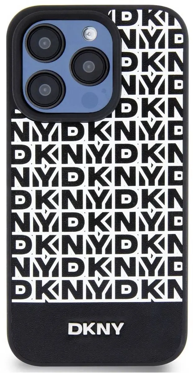 DKNY Repeat Bottom Stripe Hoesje - iPhone 13 Pro Max - Zwart - afbeelding 6 van 6