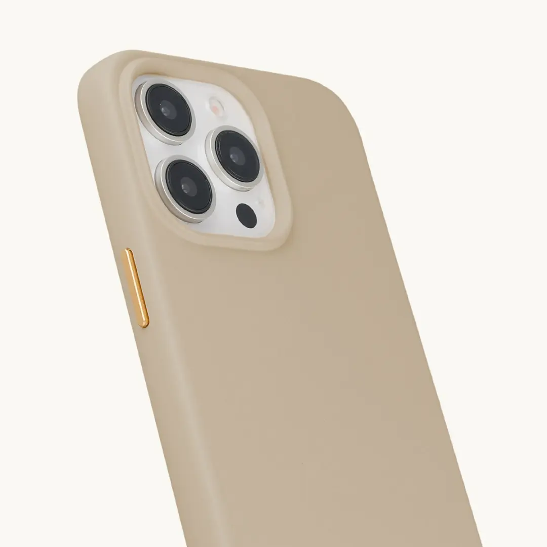Selencia Hoesje iPhone 14 Pro Rivièra MagSafe - Milky Latte