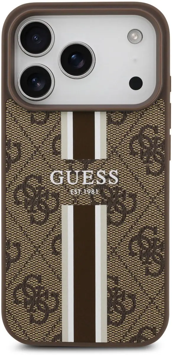 GUESS Hoesje iPhone 17 Pro 3666339491420 - Bruin