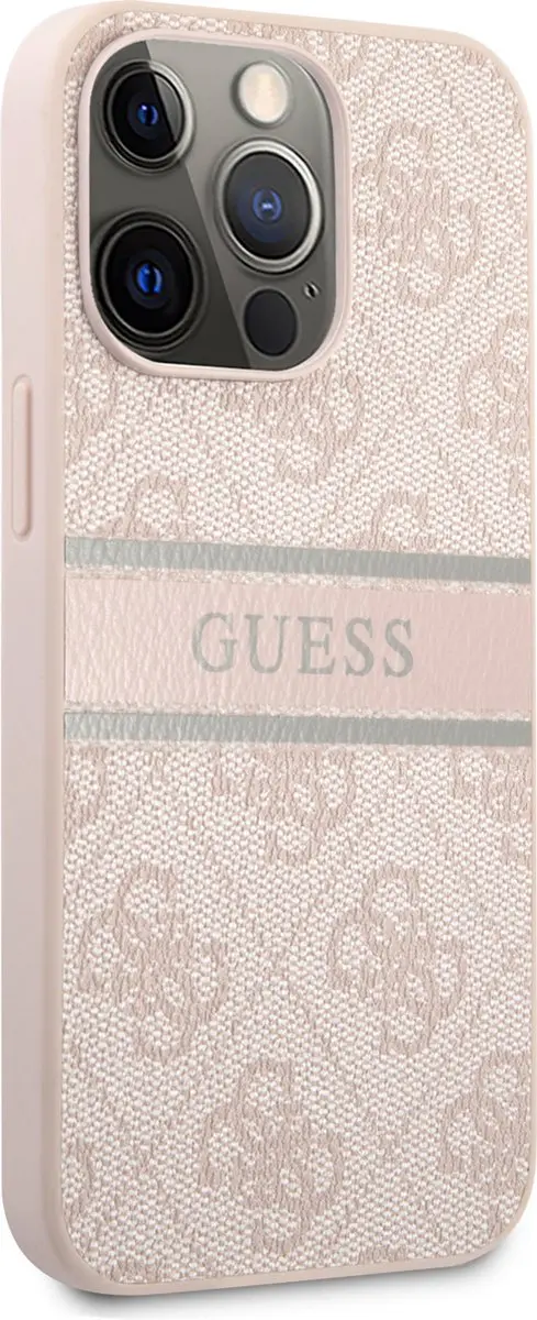 Guess Back Cover Telefoonhoesje iPhone 13 Pro Max - Roze - MagSafe