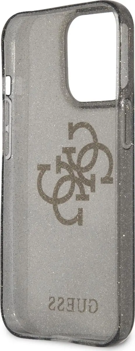 Guess Glitters iPhone 13 Pro Max Hoesje - Zwart - afbeelding 6 van 6