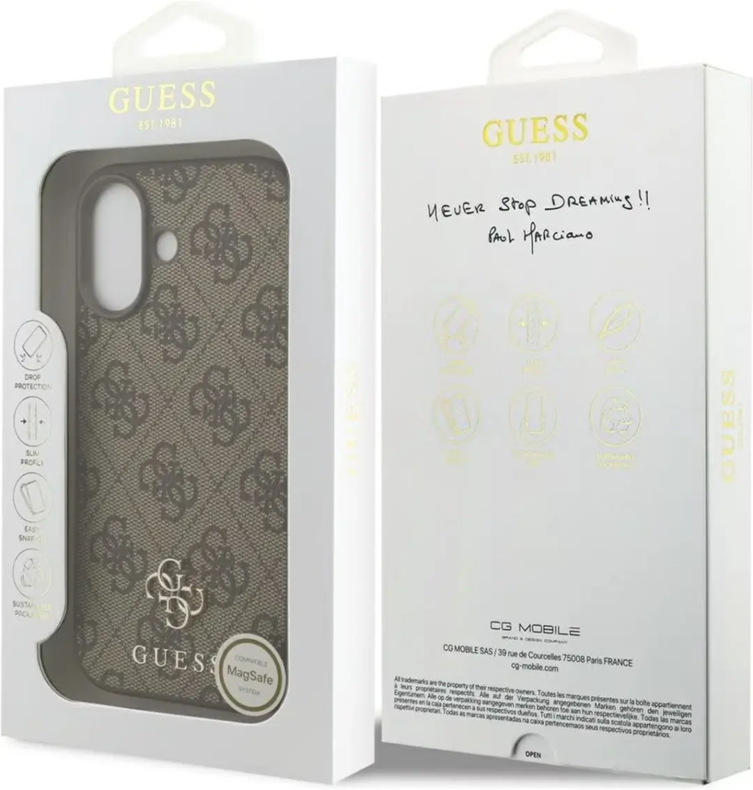 GUESS Back Cover Case iPhone 17 - Bruin - MagSafe