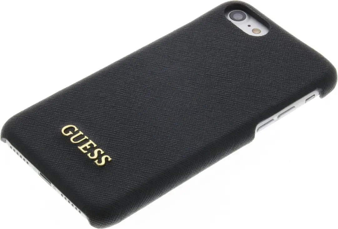 GUESS Saffiano Backcover Case iPhone 7/8/SE 2020 - Zwart