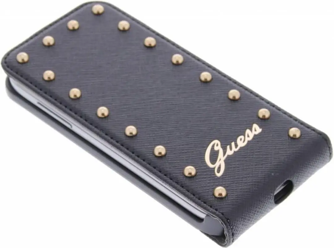 GUESS Studded Flip Case i9190000810 - Samsung Galaxy S4 Mini - Zwart