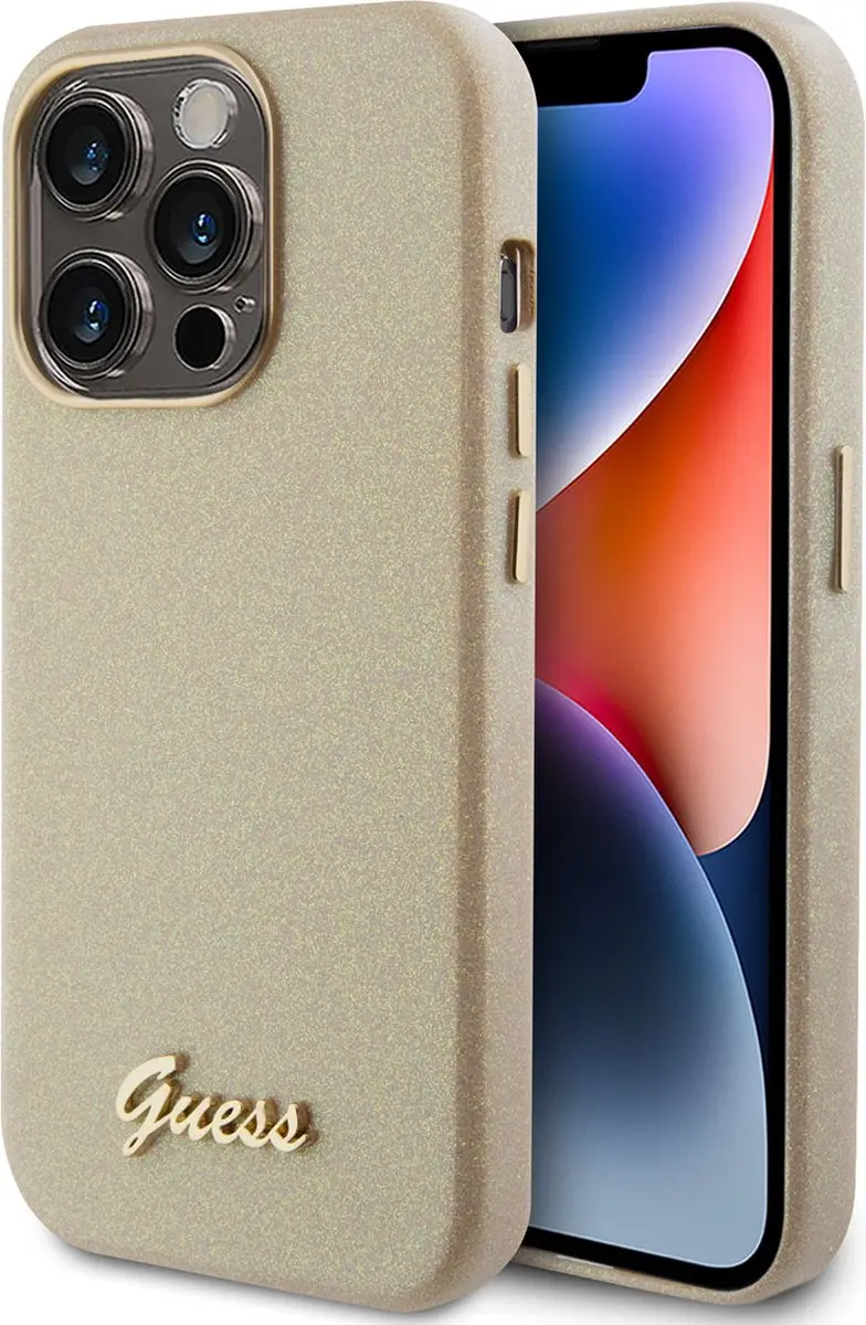 GUESS Glossy Back Case Goud