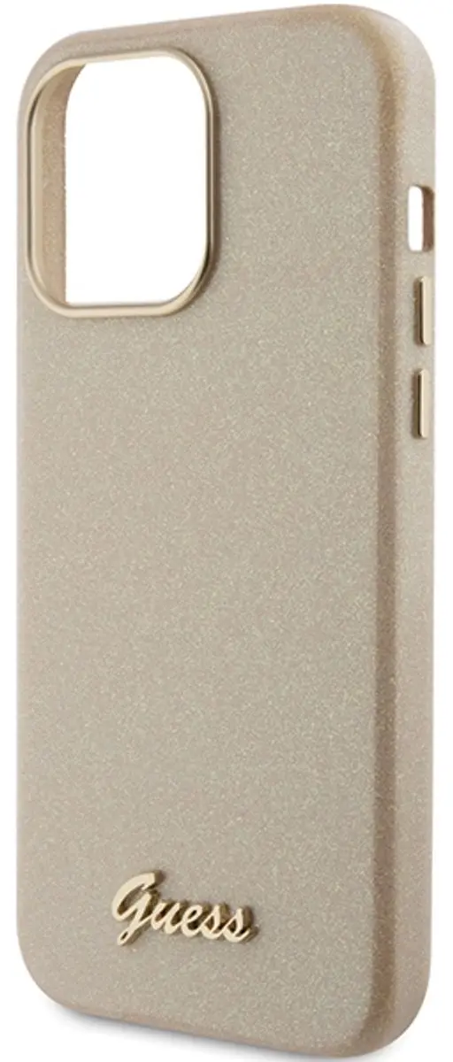 GUESS Glossy Back Case Goud - iPhone 15 Pro