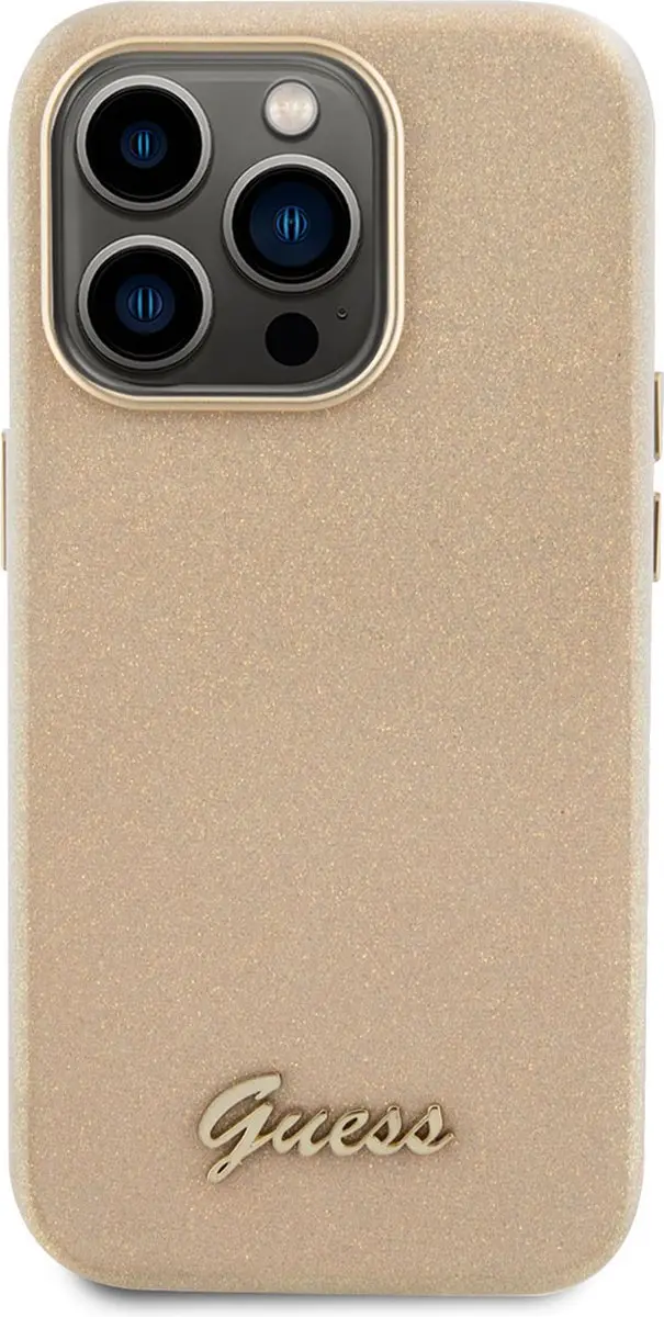 GUESS Glossy Back Case Goud - iPhone 15 Pro - afbeelding 6 van 6