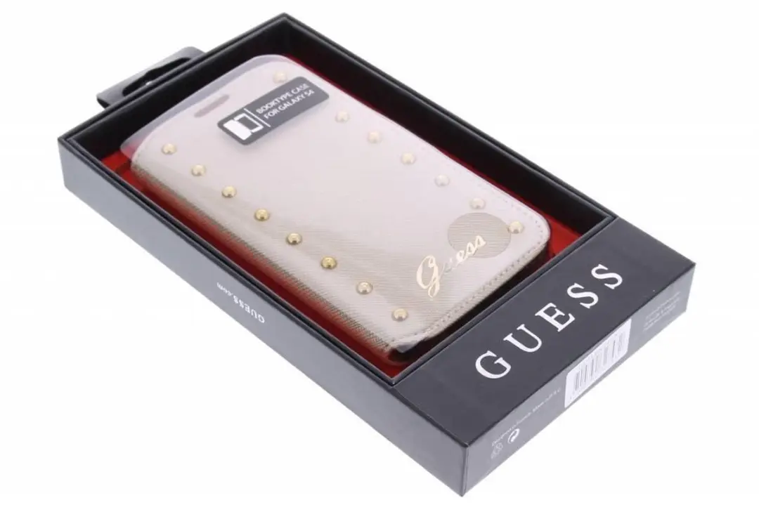 GUESS Studded Folio Case NT-30-019 - Samsung Galaxy S4 - Goud