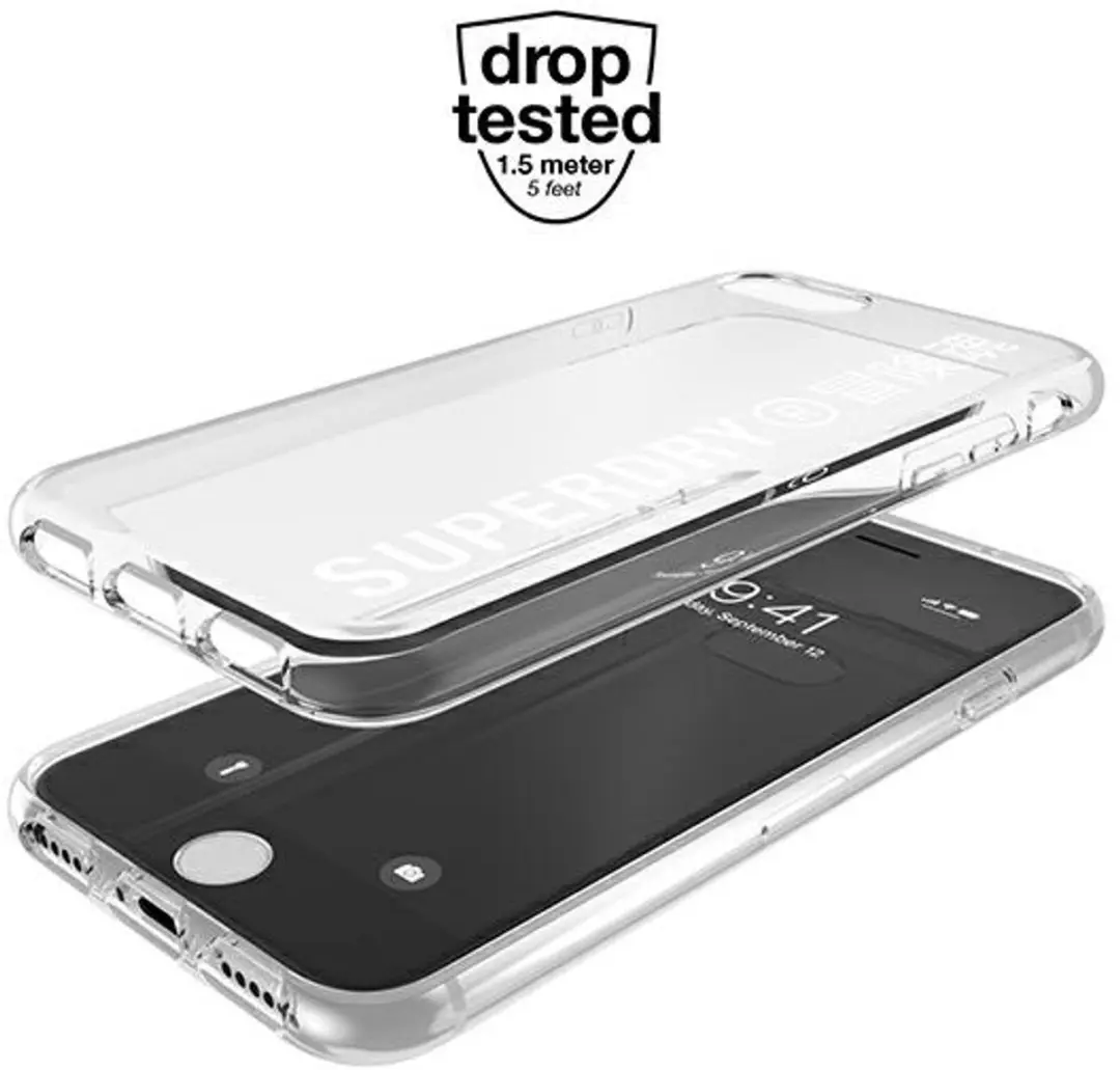 Superdry Snap Case iPhone 7/8/SE 2020 - Transparant