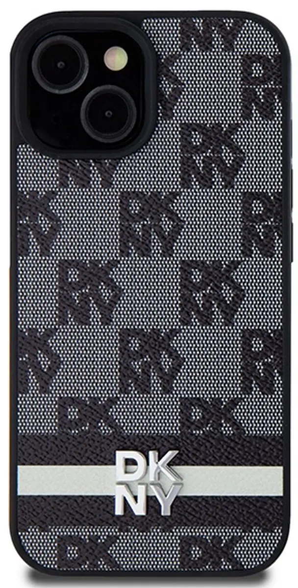 DKNY DKHCP14SPCPTSSK Hoesje iPhone 14 - Zwart Checkered
