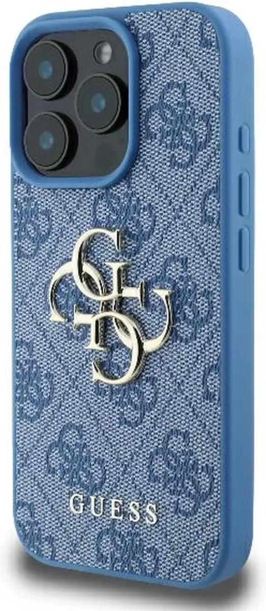 Guess GUHCP16L4GMGBL iPhone 16 Pro Hoesje - Blauw