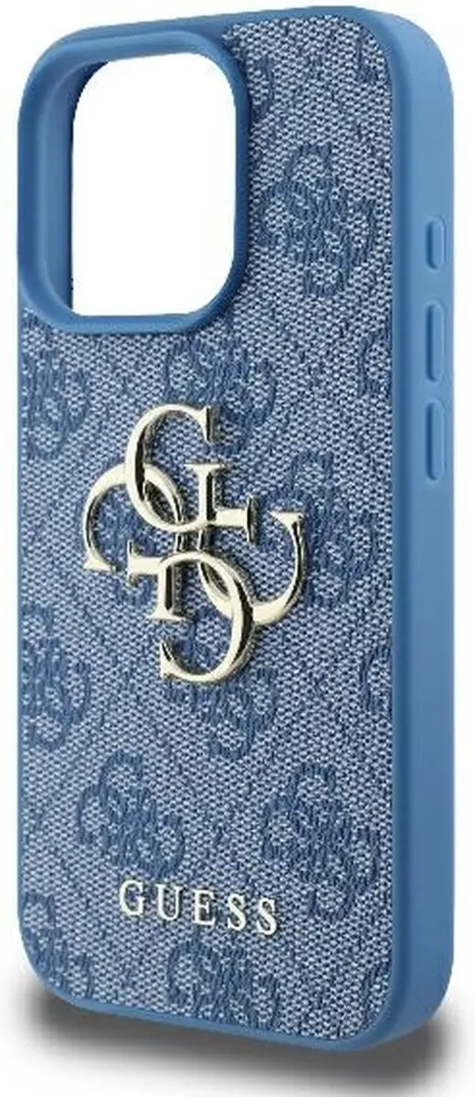 Guess GUHCP16L4GMGBL iPhone 16 Pro Hoesje - Blauw