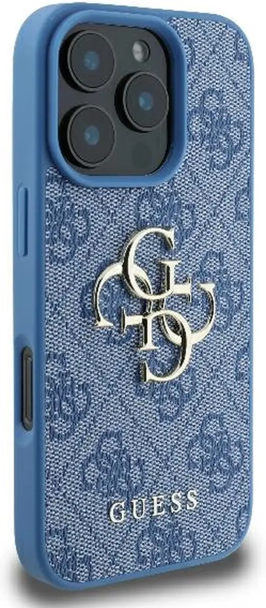 Guess GUHCP16L4GMGBL iPhone 16 Pro Hoesje - Blauw - afbeelding 6 van 6