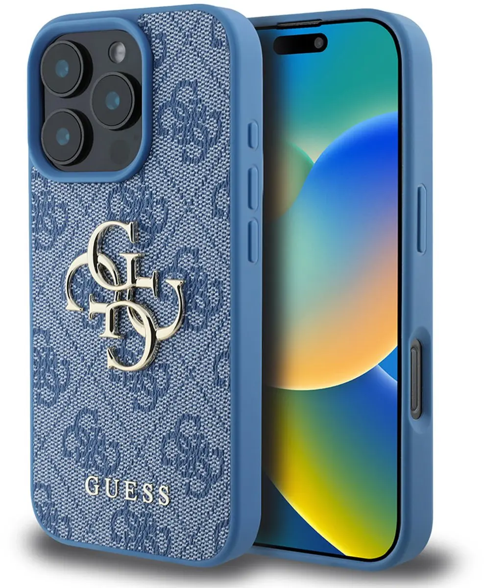 Guess GUHCP16L4GMGBL iPhone 16 Pro Hoesje