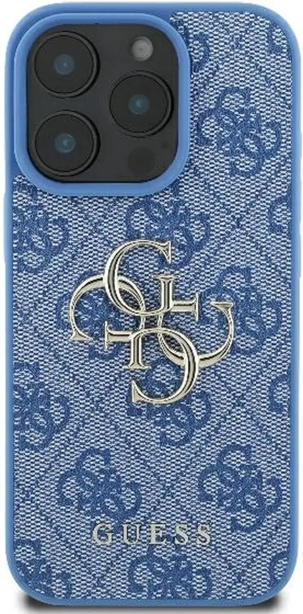 Guess GUHCP16L4GMGBL iPhone 16 Pro Hoesje - Blauw