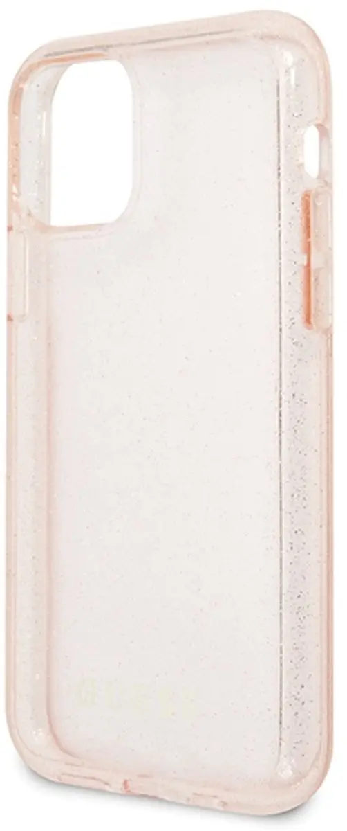 GUESS Glitter Back Case Roze - Apple iPhone 11 Pro