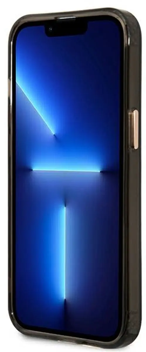 GUESS Translucent Back Case MagSafe iPhone 13 Pro Max - Zwart